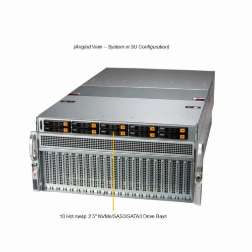 خادم 4U RU Rack متعدد وحدات معالجة رسومات متعددة