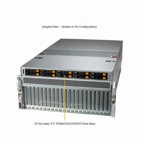 خادم 4U RU Rack متعدد وحدات معالجة رسومات متعددة