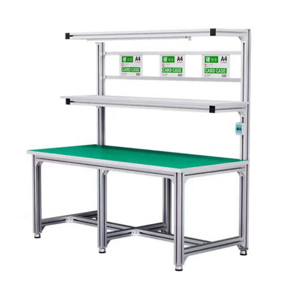 Banco de trabajo de perfil de aluminio personalizado con protección ESD Banco de trabajo de perfil de aluminio personalizado con protección ESD