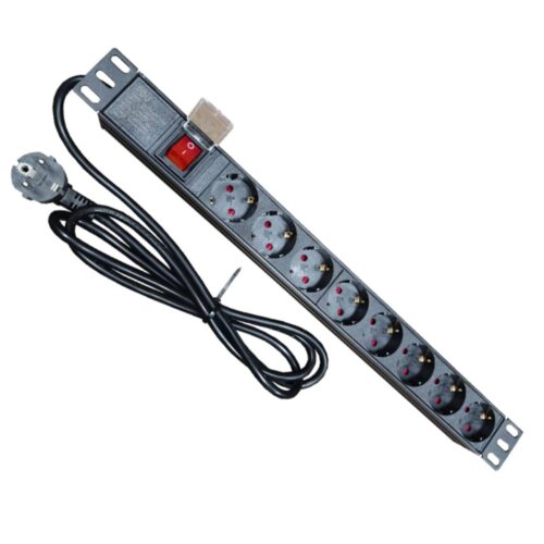 مقبس طاقة PDU على النمط الأوروبي 6 طرق رف 6 طرق